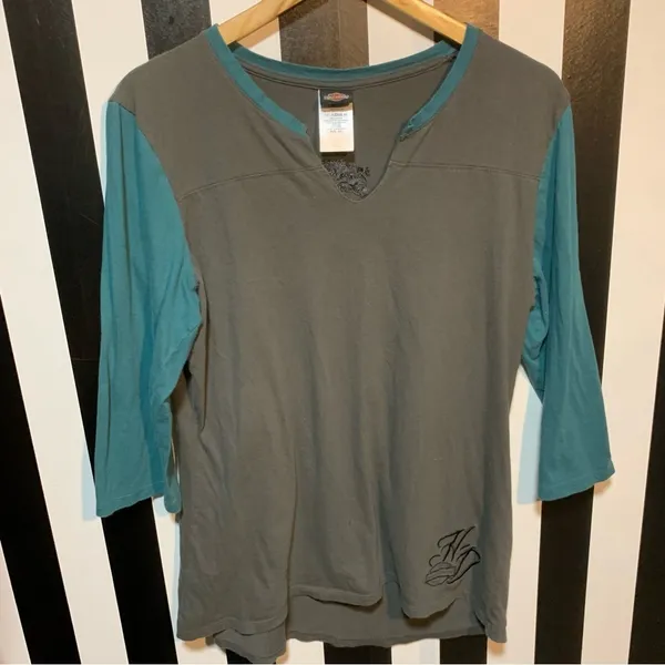 Y2K Woman’s Harley-Davidson 3/4 Sleeve Tee Shirt XXL 12/14/16 Retro Vintage - Image 9