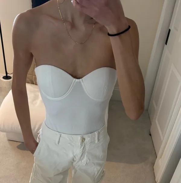 Revolve Superdown Bodysuit White - Image 2