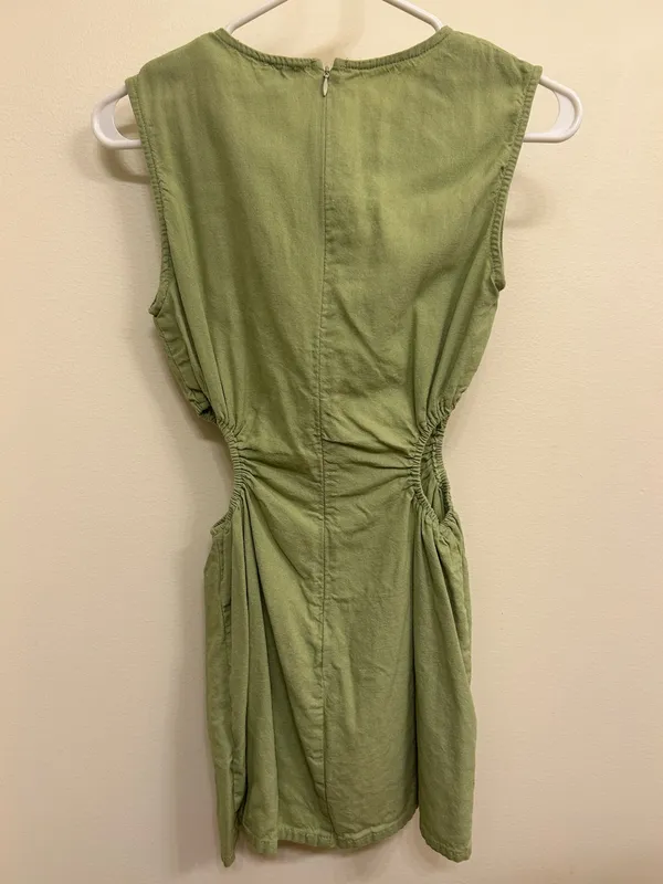 Princess Polly Green Mini Dress - Image 3