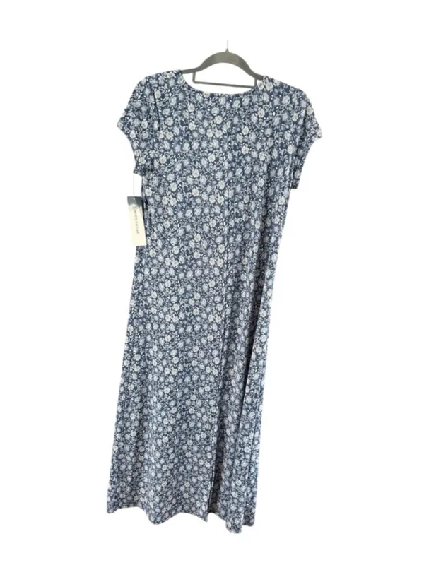 Skye's the Limit Blue Medallion & Floral Maxi Chemise - Image 8