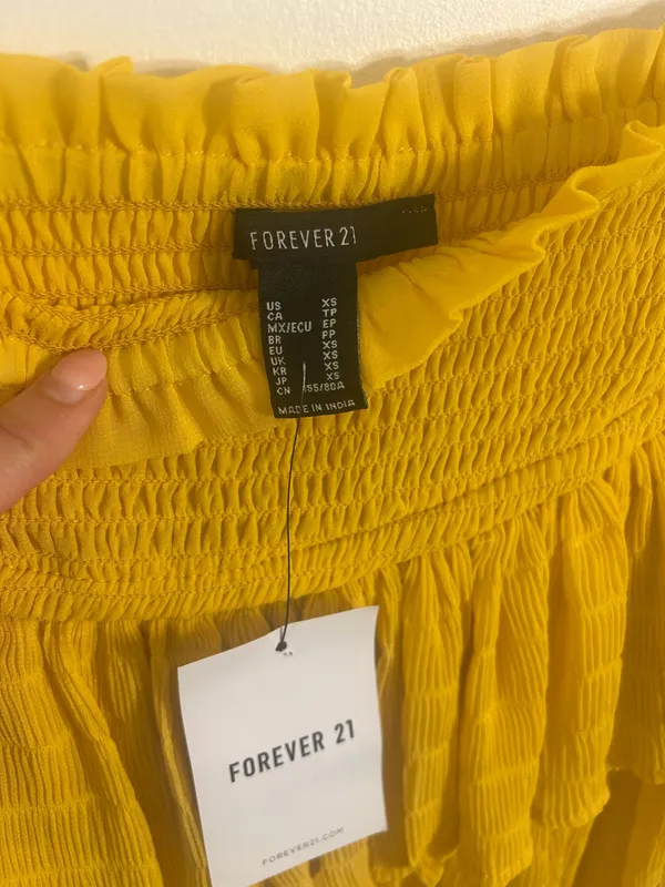 Forever 21 Orange Ruffle Skirt - Image 4
