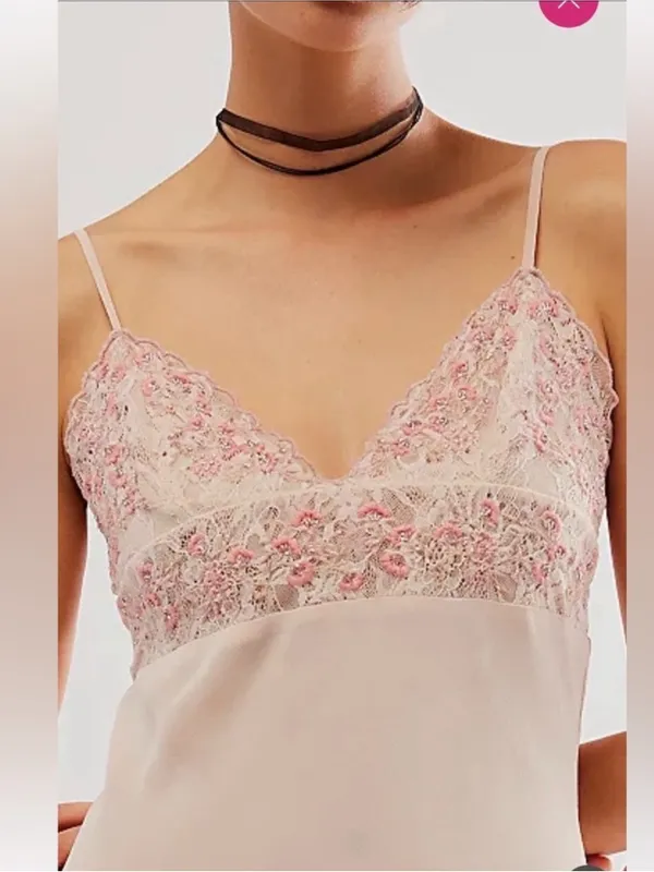 Free People Midnight Magic Maxi Slip dress size small - Image 2