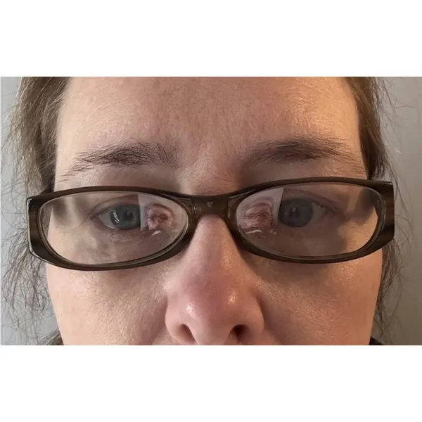 Baby Phat Y2K 90s Frames EYEGLASSES Glasses Brown & Silver Open Temple - Image 4