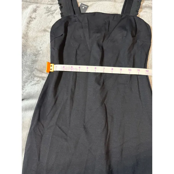 NWT Lulus Persuasion‎ Black Ruffled Bodycon Midi Dress Sleeveless Size Small - Image 10