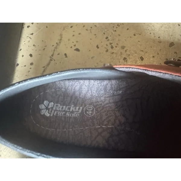 Rocky 4Eursole Sz 40 /10 Nurse Clogs Brick Red Nubuck RKYH042 - Image 6