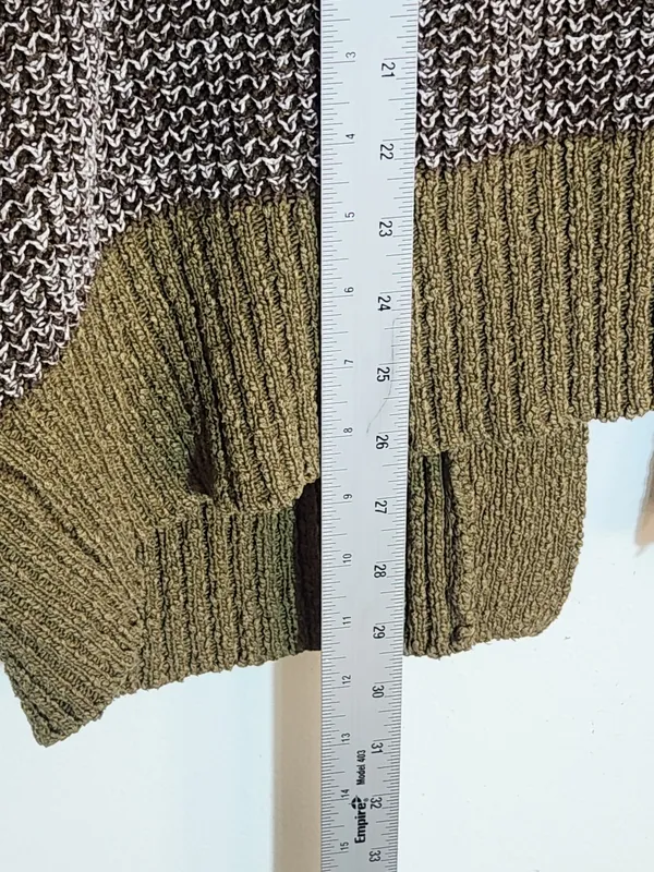 Urban Outfitters Green Chunky Knit Open Cardigan Sweater Size Small - Image 7