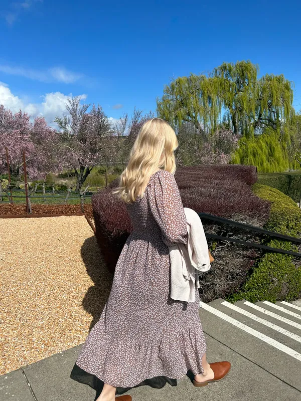 Floral long sleeve dress - Image 2