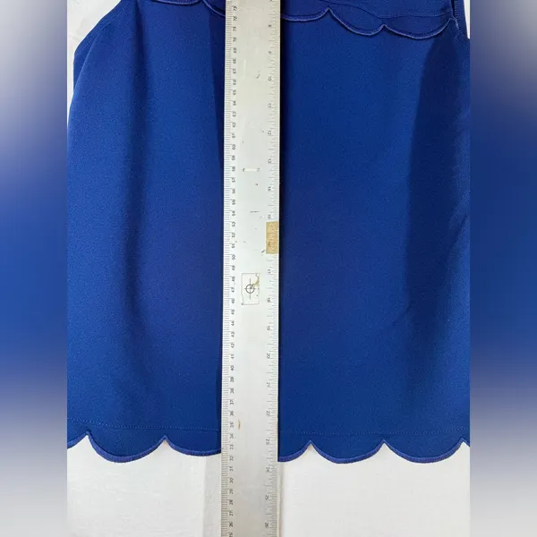Ann Taylor Royal Blue Scalloped Tank‎ Top - Image 4