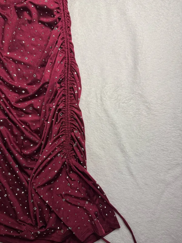 Windsor Mini Dress Sequin Red Bodycon - Image 2