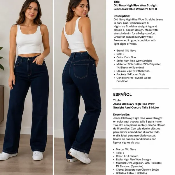 Old-navy Women's Navy and Blue Jeans - Image 2