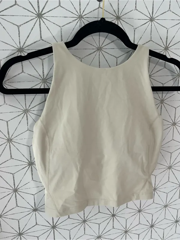 Lululemon Align High Neck Tank Cream - Image 2