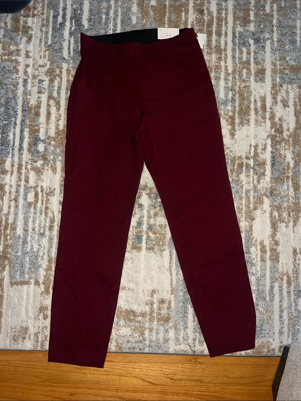 a new day Women's Burgundy Straight-Leg Pants - Image 2