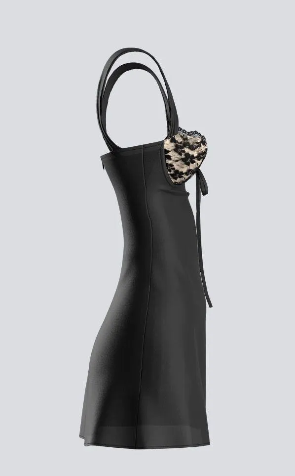 Finesse Black Mini Dress Size M - Image 5