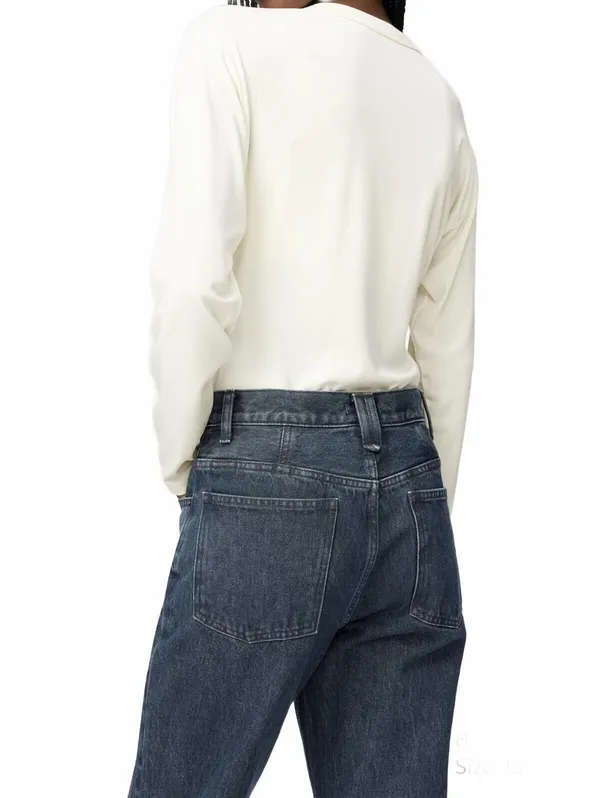 Uniqlo U High Rise Regular Jeans NWT Blue 23inch - Image 5