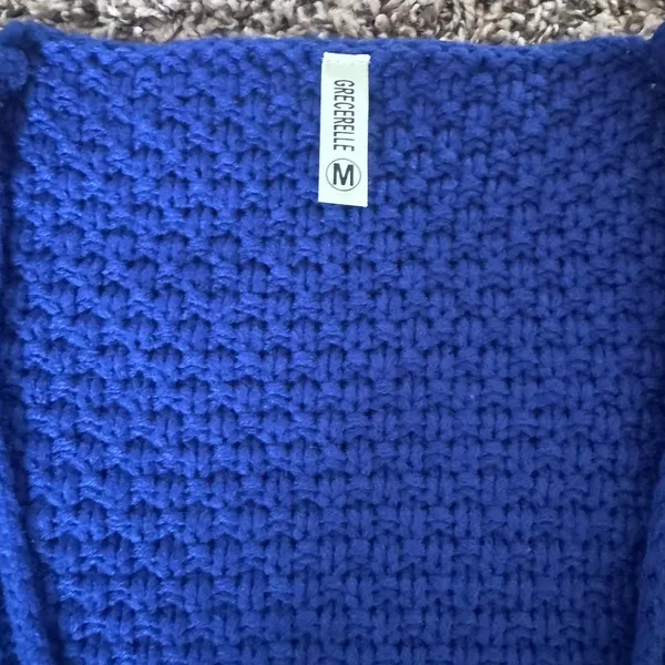 Blue knit sweater Size M - Image 3
