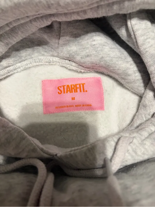 NWOT STARFIT Gray Star Hoodie and Sweatpants Set - Image 4