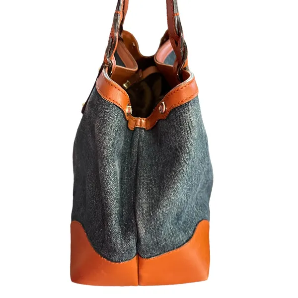 Gucci Denim Leather Hawaii Limited Edition Tote Purse - Image 4