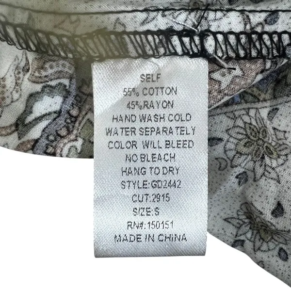 Ganji LA Boho Paisley Handkerchief Hem Maxi Dress Multi Color Festival Size S - Image 7