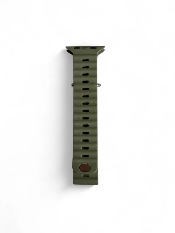 NWOT Olive Green Silicone Watch Band Compatible With Apple Watch Ultra - Image 4