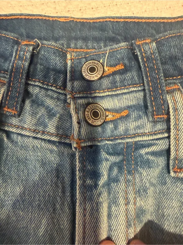 Abercrombie & Fitch Light Blue Bootcut Jeans - Image 3