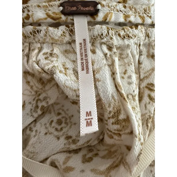 Free People Talk About It Tunic Top Ivory Combo Women's Size Medium‎ - Image 13