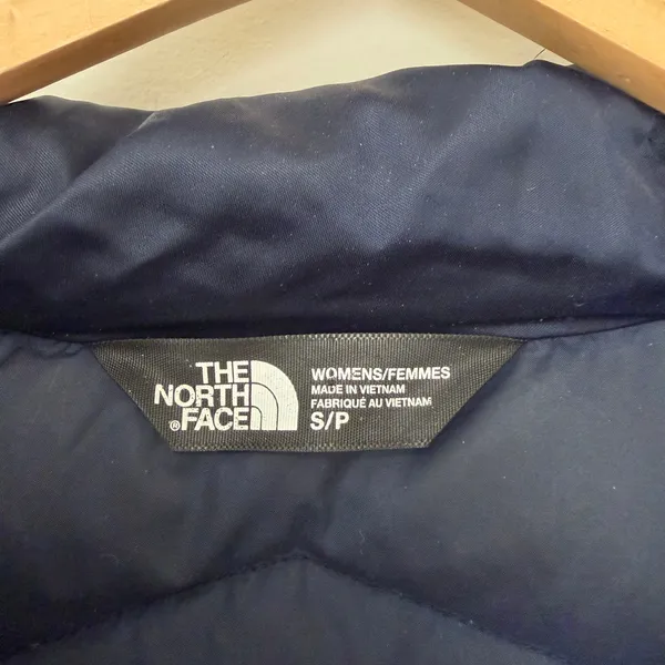 The North Face Navy Blue 550 Down Puffer Jacket Sz S - Image 3