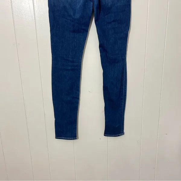 7 For All Mankind Gwenevere Skinny Jeans Distressed Blue Size 26 Low Rise - Image 6