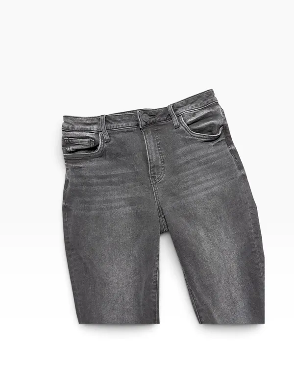 Kut from the Kloth Kelsey High Rise Fab Ab Ankle Flare Jeans Size 8 Black - Image 2
