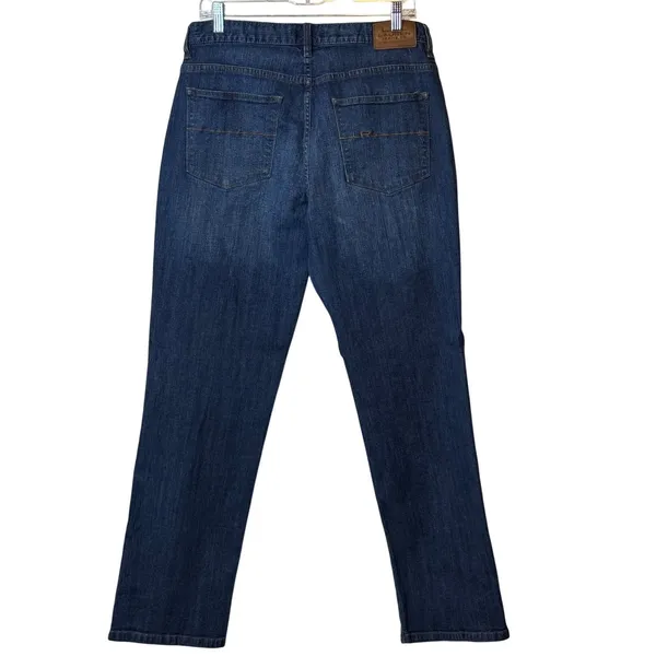 Lauren Ralph Lauren Jeans Co Dark Wash Straight‎ Leg Denim Jeans Women 12 LRL - Image 3