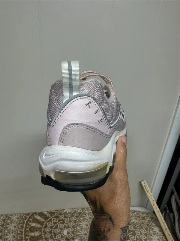 Nike Women's Sneakers in Pale Pink and Black Swoosh - Image 2