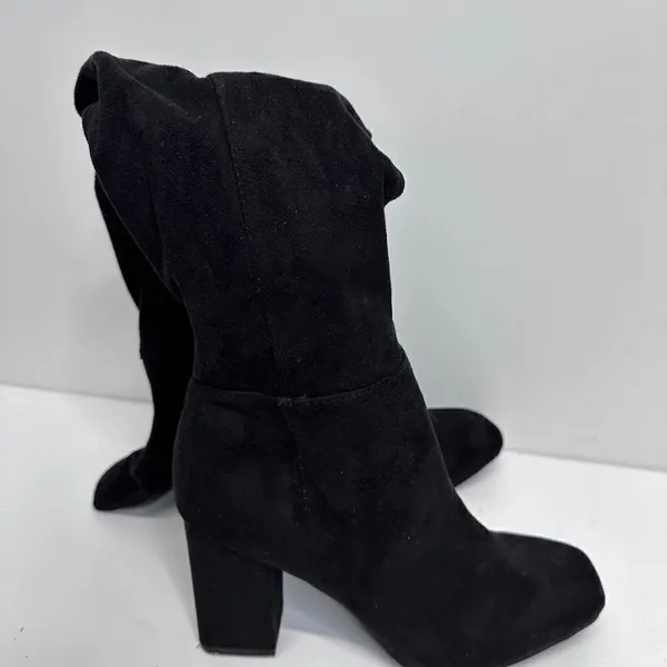 Over the Knee Boots Womens Square Toe‎ Block Heel Size 6.5 - Image 3