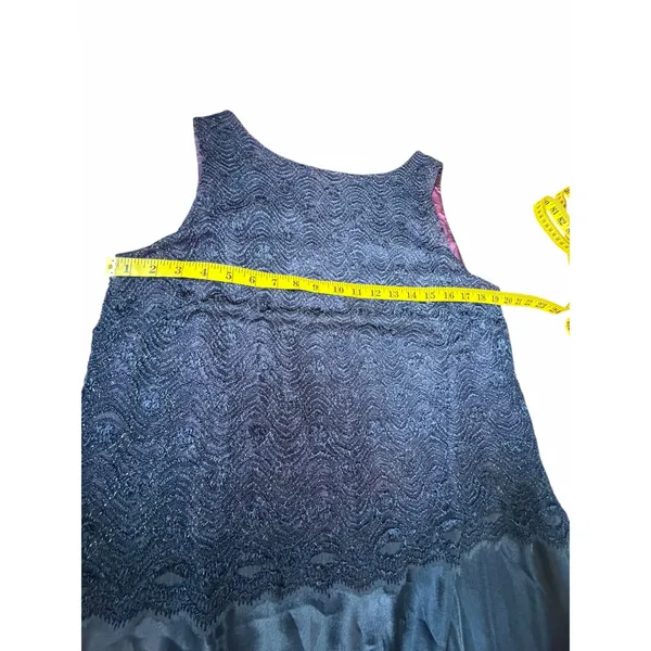 Navy Sparkle and Satin Gown - Size 20W - Image 4