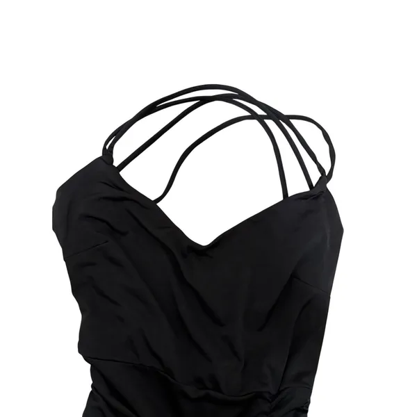 Windsor Black Ruched Bodycon Dress Size S - Image 7