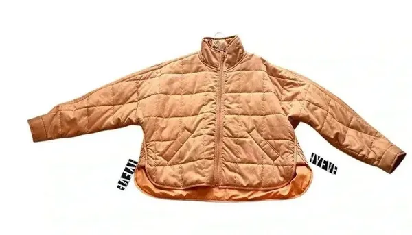 Emory park Quilted bomber jacket cozy & soft relaxed fit Sz S oversized look - Image 4
