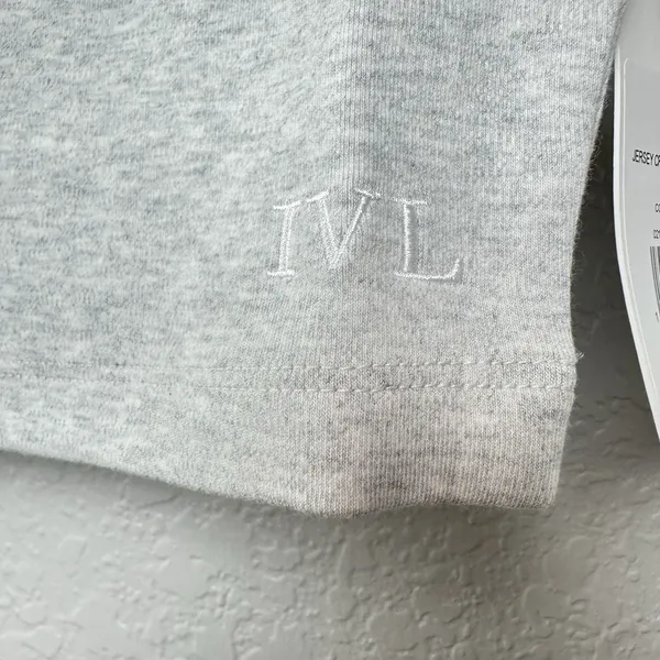 NWT‎ IVL Collective Cotton Jersey Cropped Top Womens Heather Gray Small Athletic - Image 6