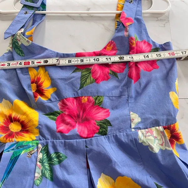 NWT Anthropologie Maeve Scoop Neck Floral Print Dress size Medium - Image 8