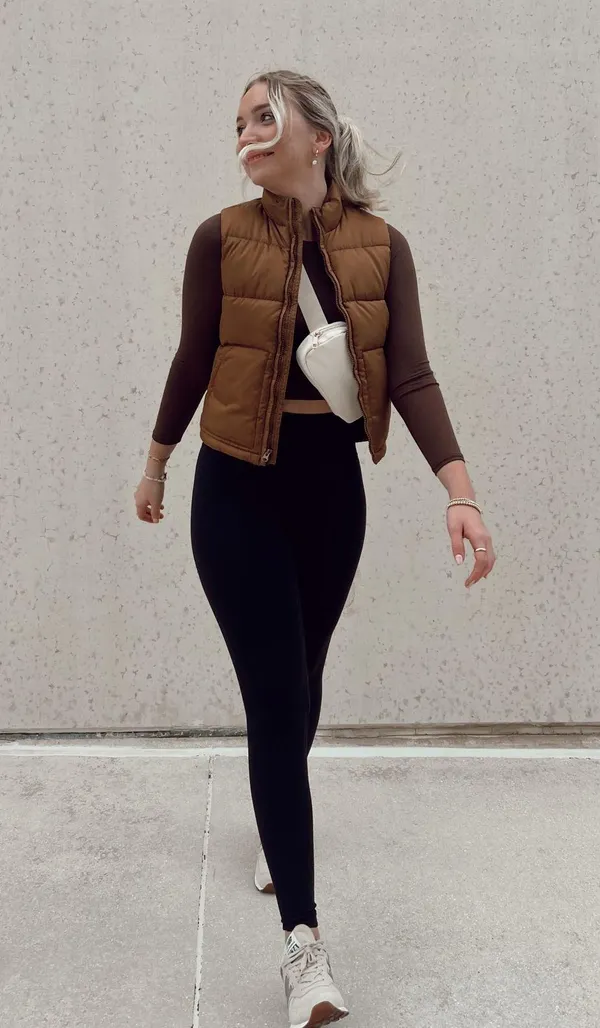 Caramel brown old navy puffer  - Image 2
