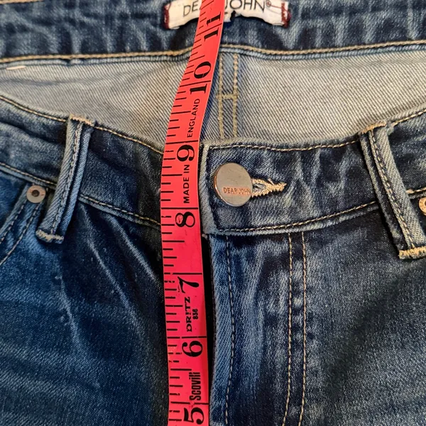 Dear John Liam Straight Leg Jeans Size 29 Distressed Raw‎ Step Hem - Image 6