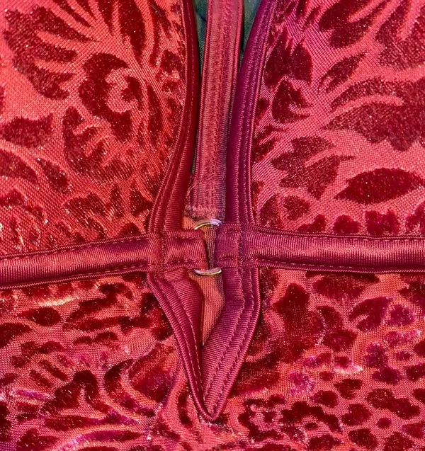PINK - Victoria's Secret Lightly Lined Maroon Velvet Bralette - Image 2