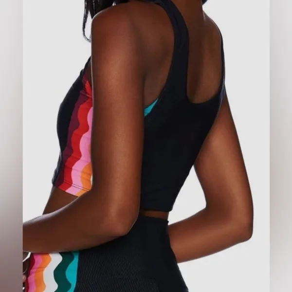 Beach Riot Tessa Top In Tropical Wave, Size Small, $123 - Image 4