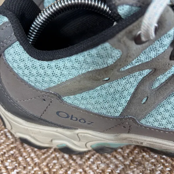 Oboz Luna Low Hiking Shoes Boots Women’s Sz 9 Blue Gray Outdoor Camping Fishing - Image 3