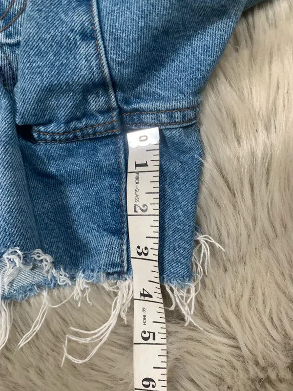 Abercrombie & Fitch Curve Love Boyfriend Short Mid Rise Distressed 33/16 - Image 6