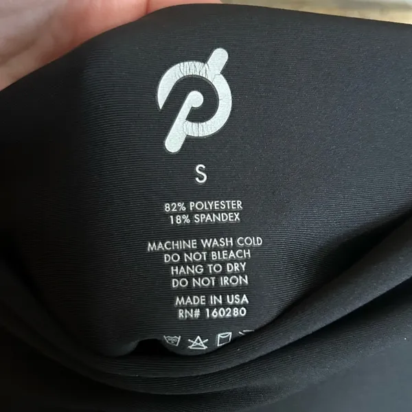PELOTON Ribbed Pocket Athletic Legging Pants Black Size Small - Image 6