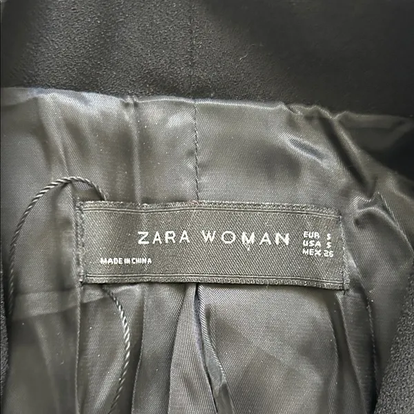 Zara Black Satin-Lined Blazer - Image 2