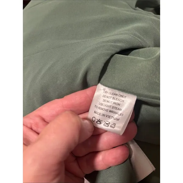 Azazie Bondi A-Line Ruched Chiffon Dress – Eucalyptus – Size 8 (Average) – NWT - Image 9