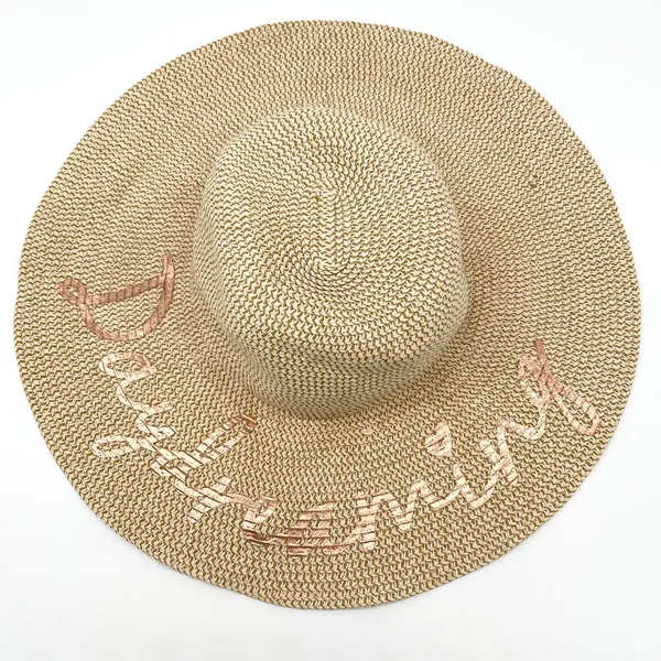 David and Young Packable Sunhat Daydreaming Beachy Floppy Summer Travel OS‎ - Image 2