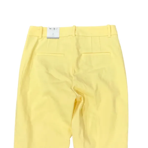White House Black Market Yellow Slim Leg Dress Pants Size 2 NWT - Image 4