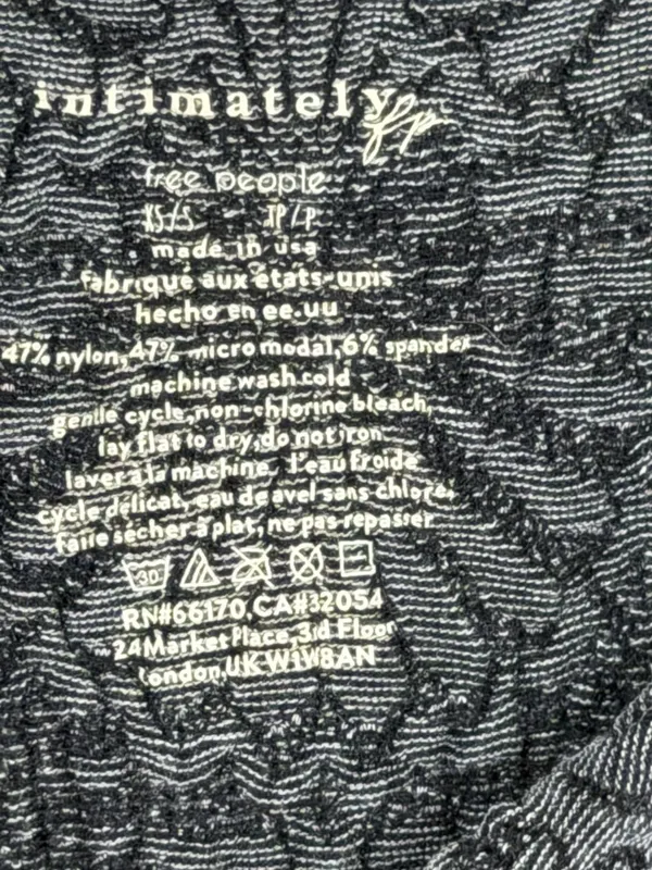 Free People Intimately FP Love Letter Cami Tank Top Textured Gray - Image 2
