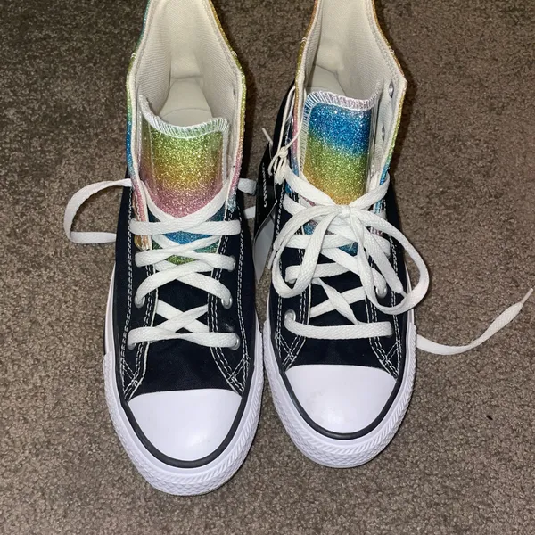Converse High-Top black and rainbow  - Image 4