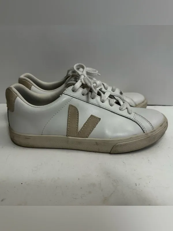 VEJA Sneakers Campo Women’s Size 7.0 Leather Sneakers White - Image 3